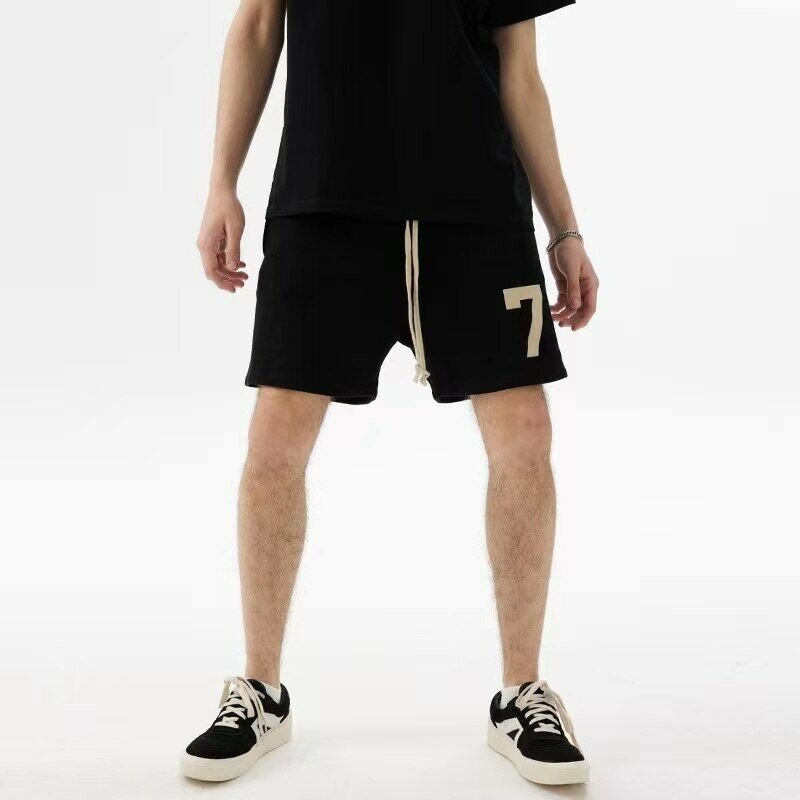ESSENTIALS-High-street-hip-hop-style-summer-men-s-and-women-s-couples-cotton-five-point-2